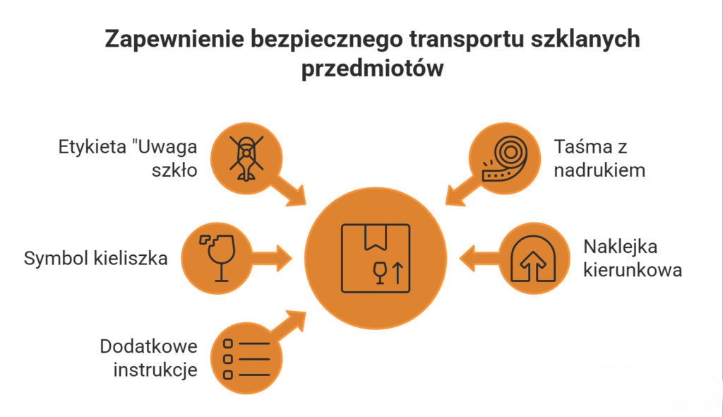 Jak oznaczyć paczkę ze szkłem? Taśma pakowa z oznaczeniami i logo firmy 1 Dlaczego wlasciwe oznaczenie paczki ze szklem jest tak wazne visual selection